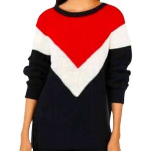 Express Chunky Oversized Colorblock Sweater